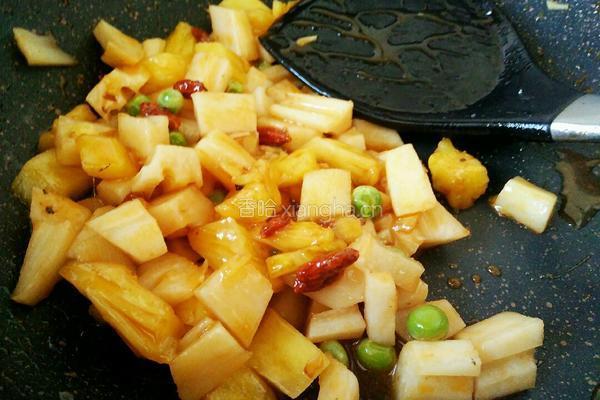 糖醋菠萝藕丁的做法图解12