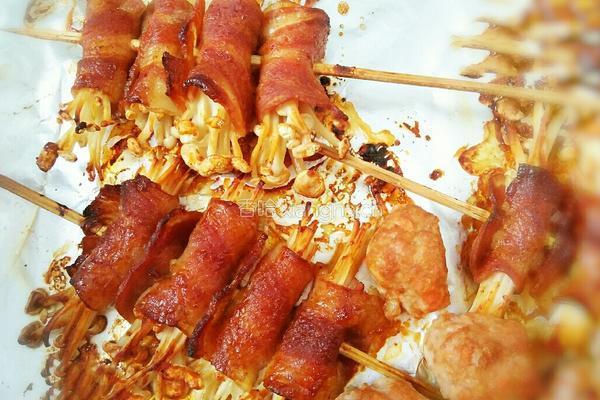 烧烤培根金针菇的做法图解6