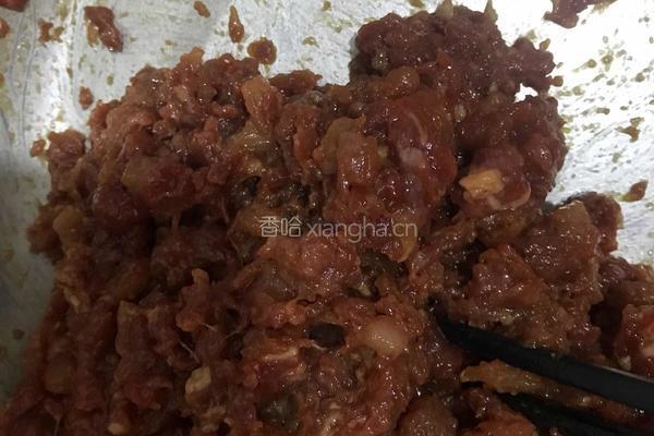 韭菜虾仁肉彩色水饺的做法图解2