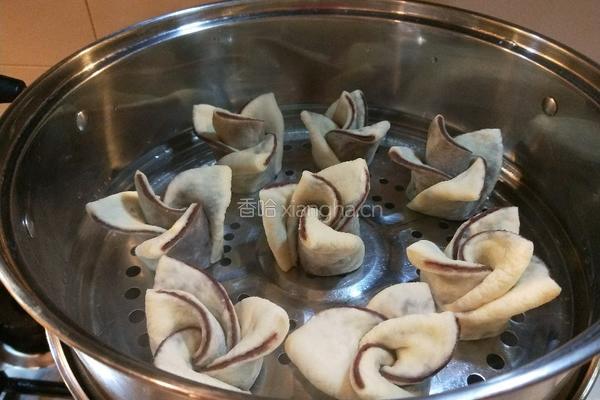 新文美食 玫瑰细沙花样面点的做法图解13