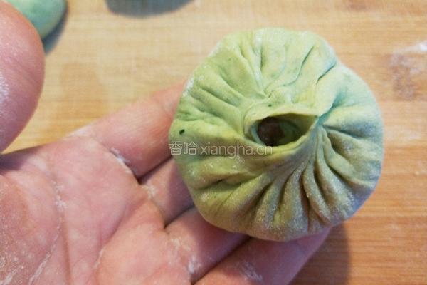 新文美食 菠菜酱肉包子的做法图解19