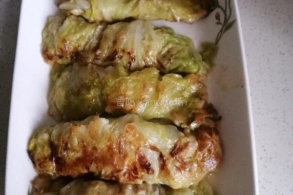 油煎白菜卷的做法图解6