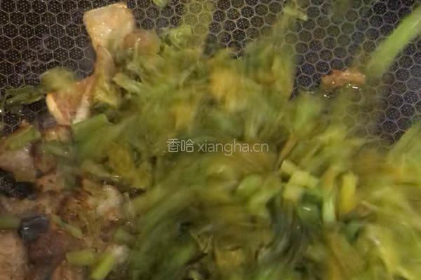 雪菜炒肉片的做法图解7