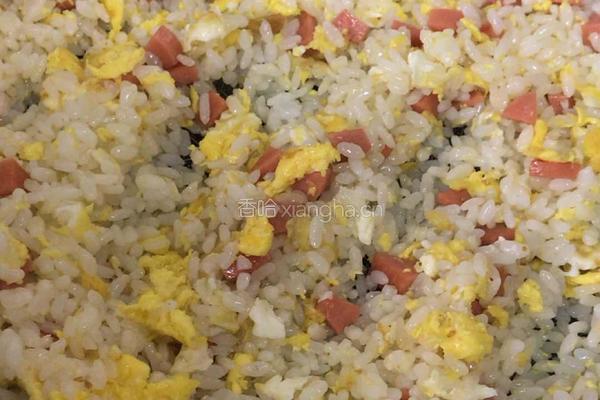 火腿蛋炒饭的做法图解7