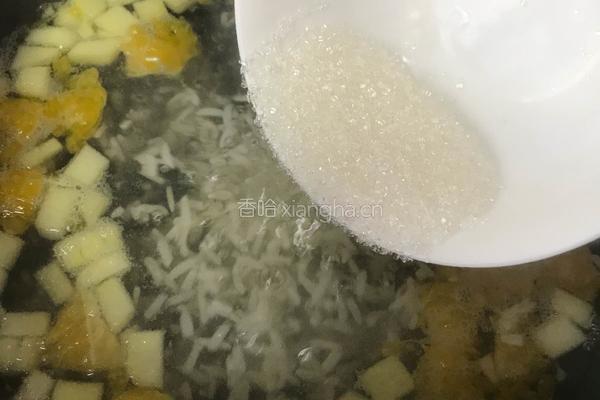 酒酿水果甜羹的做法图解7
