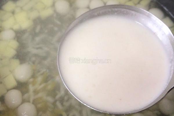 酒酿水果甜羹的做法图解9