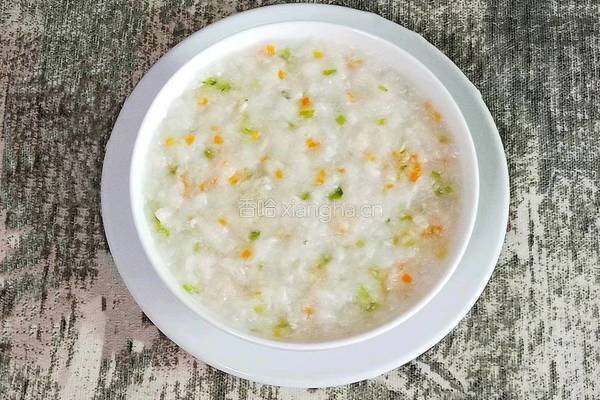 什蔬鱼肉粥 (宝宝辅食）的做法图解8