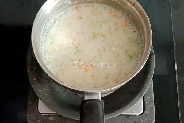 什蔬鱼肉粥 (宝宝辅食）的做法图解7