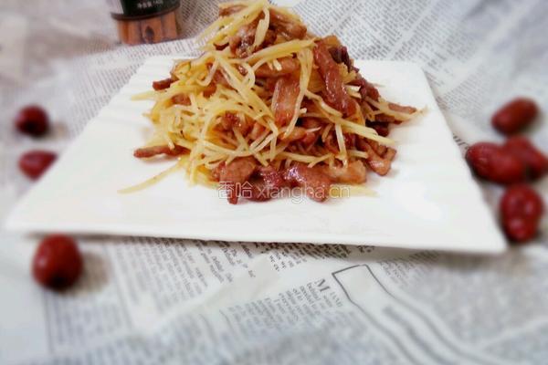土豆丝炒肉的做法图解6