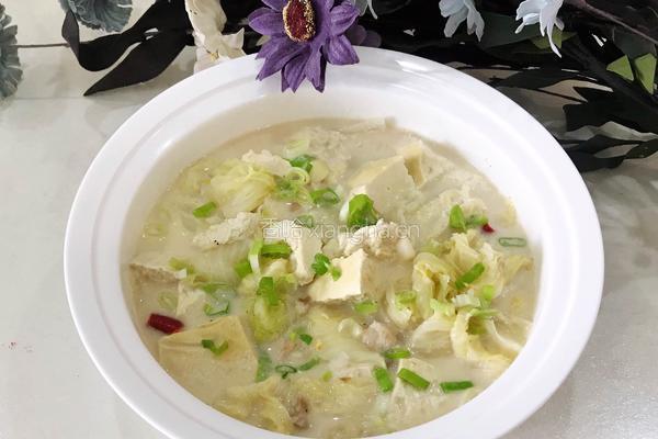 手掰豆腐白菜汤的做法图解12