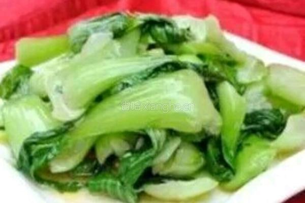 炒油菜的做法图解3