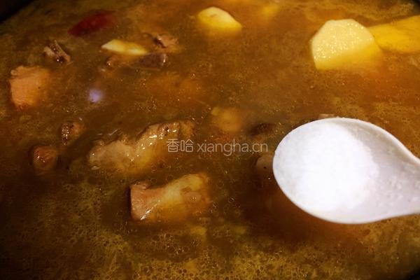 排骨土豆炖豆角的做法图解14