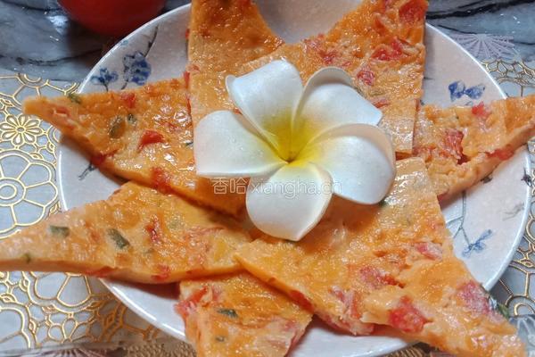 番茄鸡蛋饼的做法图解1