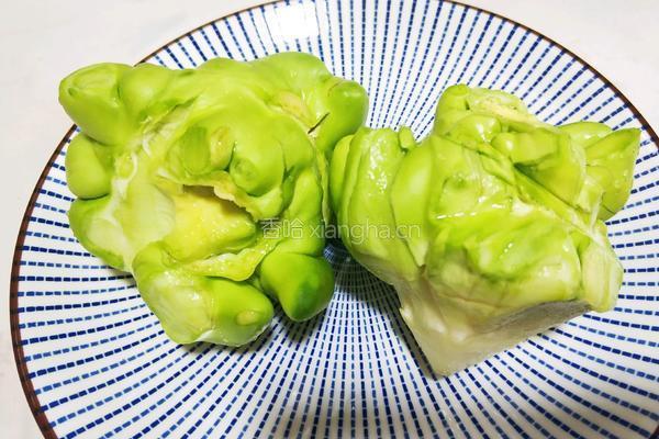 五花肉炒菜头的做法图解2