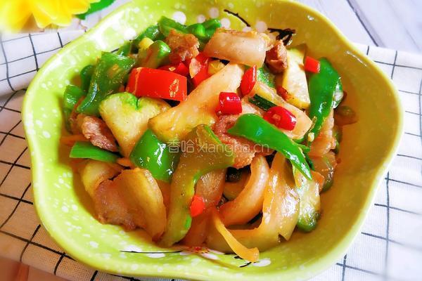 五花肉炒菜头的做法图解13