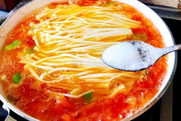 番茄金针菇的做法图解8