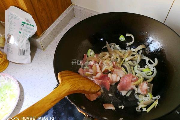 肉炒双菇的做法图解5