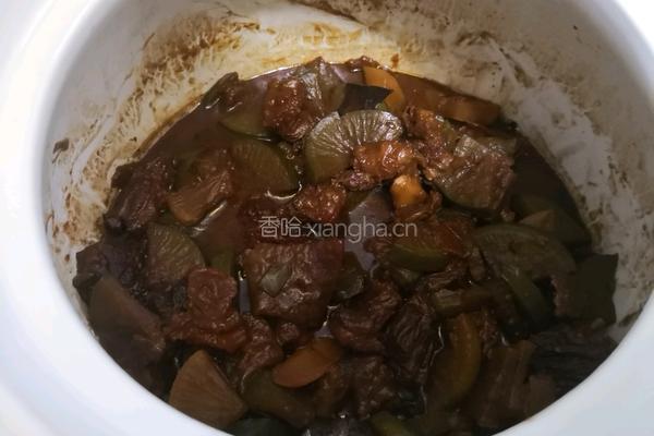 萝卜烧牛腩的做法图解20
