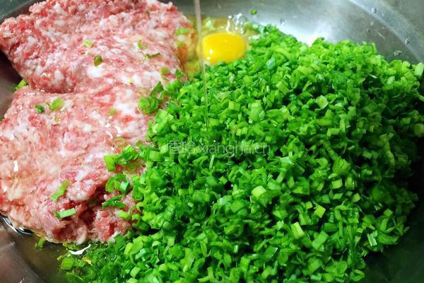 猪肉蒜苗水饺的做法图解4