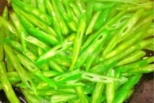 四季豆煎蛋的做法图解2