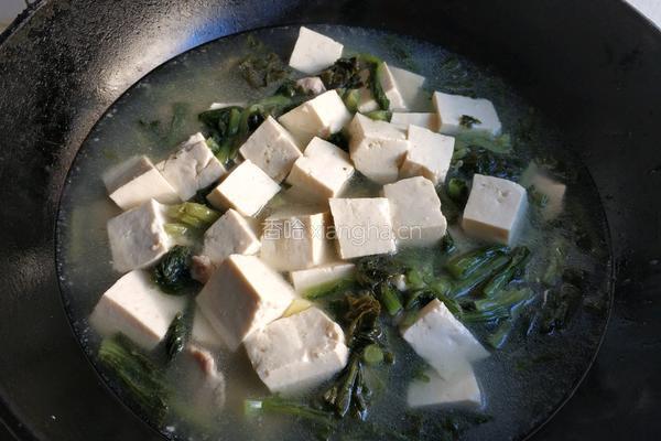 雪里蕻炖豆腐的做法图解8