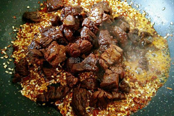 麻辣孜然牛肉粒的做法图解9