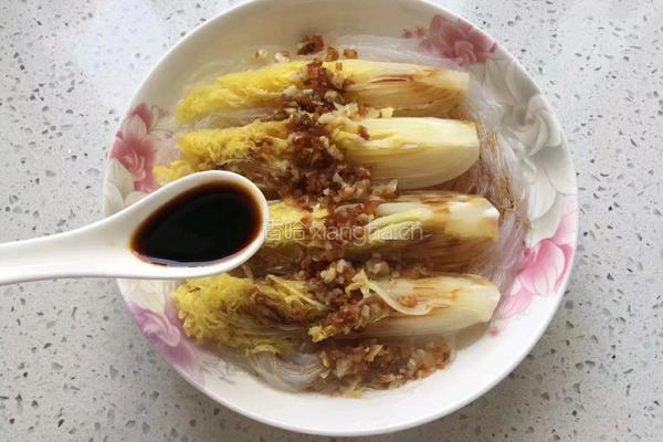 ＃东北＃蒜蓉粉丝蒸娃娃菜的做法图解9