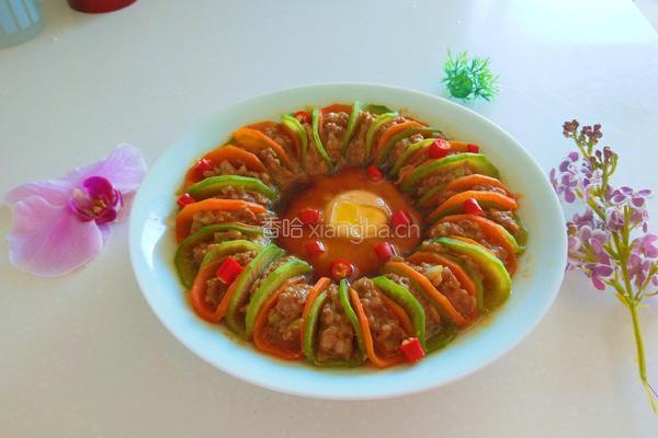 新文美食 花开富贵 清蒸青红萝卜的做法图解18