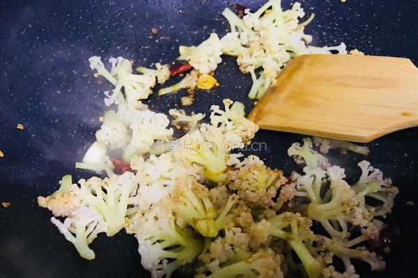 孜然菜花的做法图解9