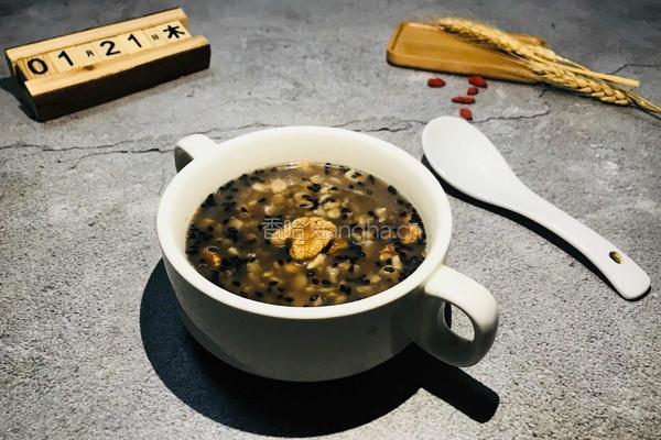 燕麦黑芝麻核桃粥的做法图解8