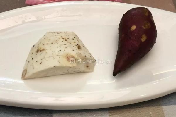 粤式甜品－牛奶双色芋圆的做法图解1