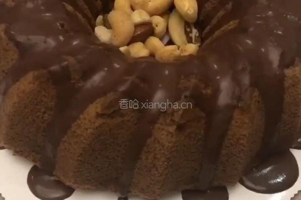 巧克力坚果戚风蛋糕的做法图解17