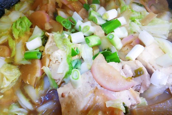 萝卜白菜炖豆腐的做法图解18