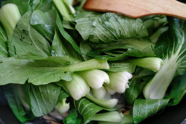 香菇酱青菜的做法图解6