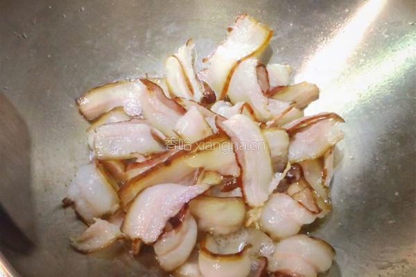 四川—蒜苔炒腊肉的做法图解7