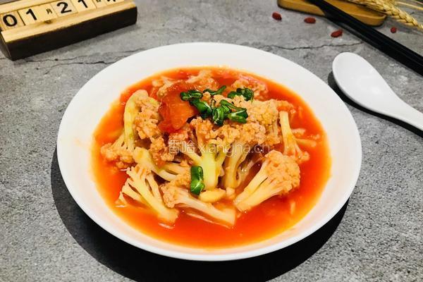 西红柿炒菜花的做法图解17