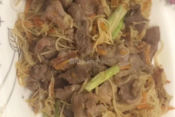 家常瘦肉炒面的做法图解8
