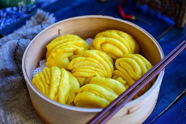 南瓜花卷的做法图解12