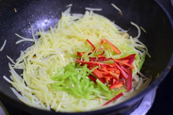 辣椒炒土豆丝的做法图解6