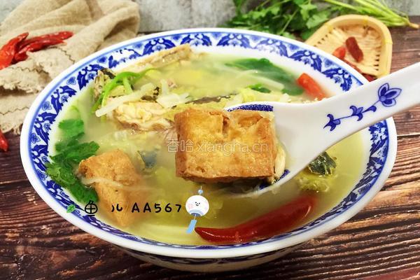 牛尾巴鱼白菜豆腐泡汤的做法图解11