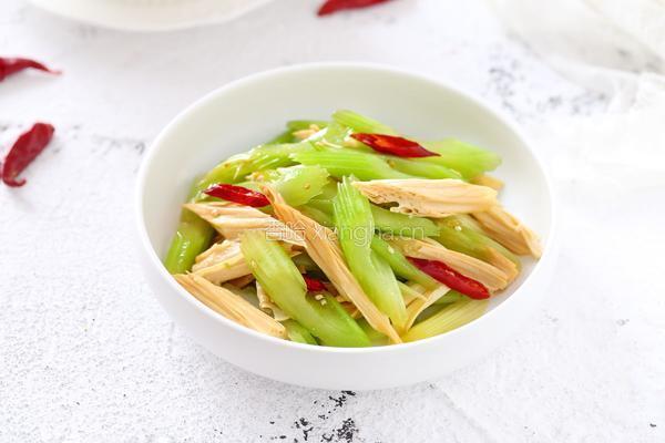 西芹拌腐竹的做法图解10