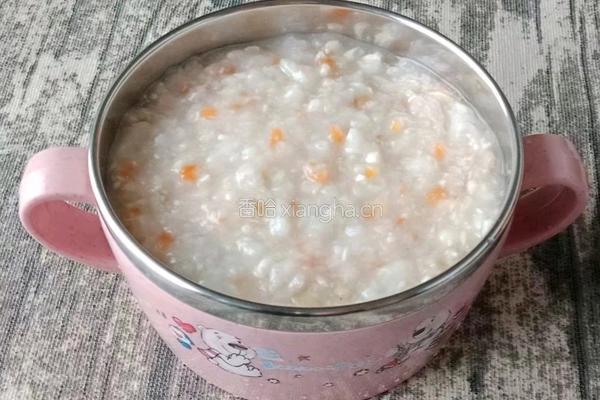 燕麦鸡肉粥 (宝宝辅食）的做法图解9