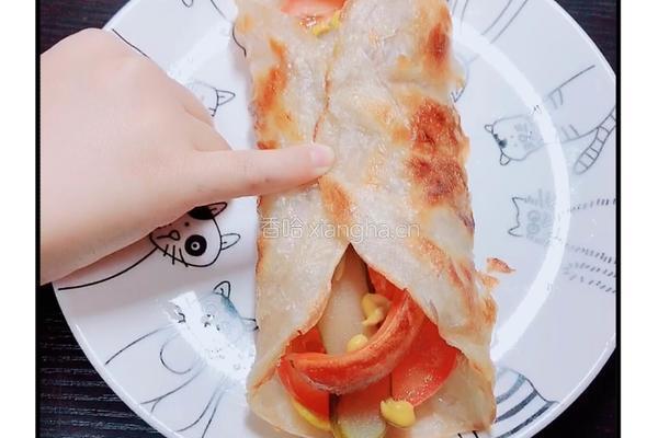 手抓饼卷饼（营养丰富的快手早餐?）的做法图解9