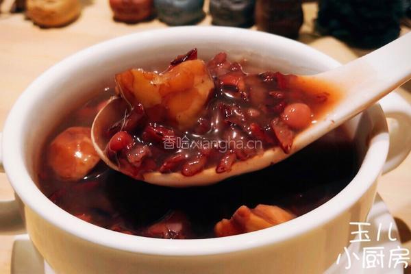 红豆板粟养生粥的做法图解6