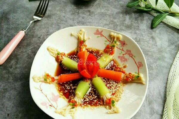 缤纷金针菇卷的做法图解10