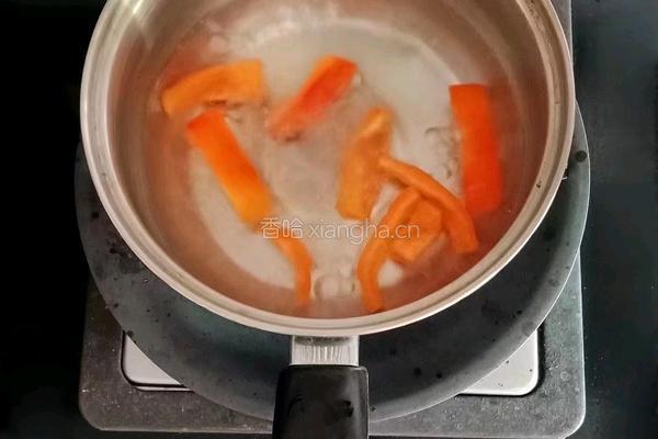 甜椒猪肉面线 (宝宝辅食）的做法图解2