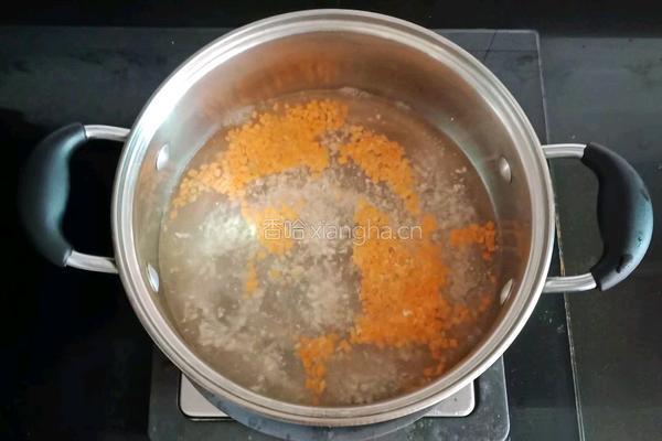 鸡肉米片汤 (宝宝辅食）的做法图解10