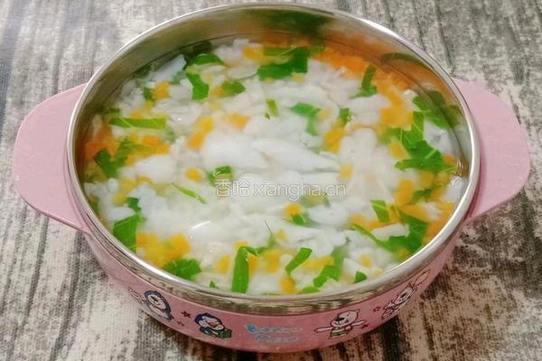 鸡肉米片汤 (宝宝辅食）的做法图解12