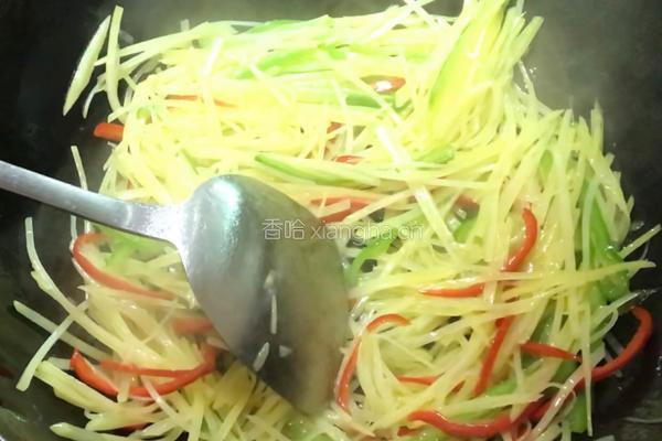 川式-双椒土豆丝的做法图解7