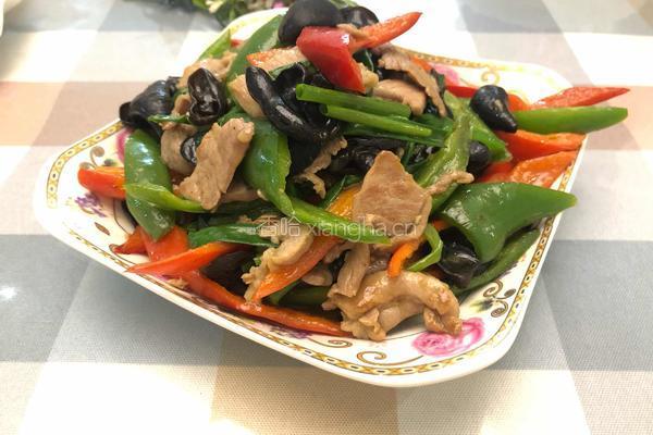双椒木耳炒肉的做法图解8